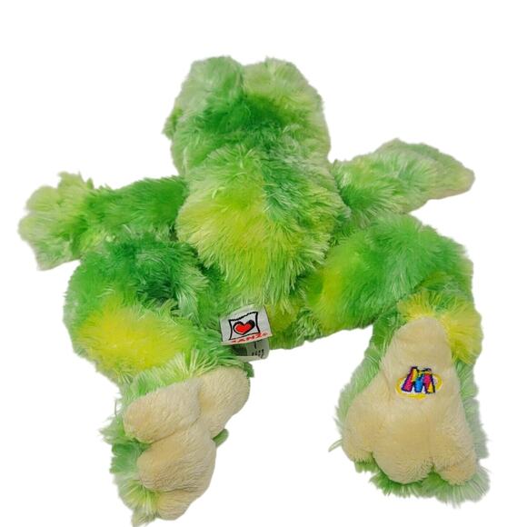 Ganz Webkinz Fuzzy Green TIE DYE FROG Plush Stuffed Animal Toy 12" HM 162 - Picture 4 of 10